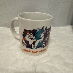 Vintage Iams Cat Foods Coffee Mug Kittens Good For Life Promotional Cup with Box